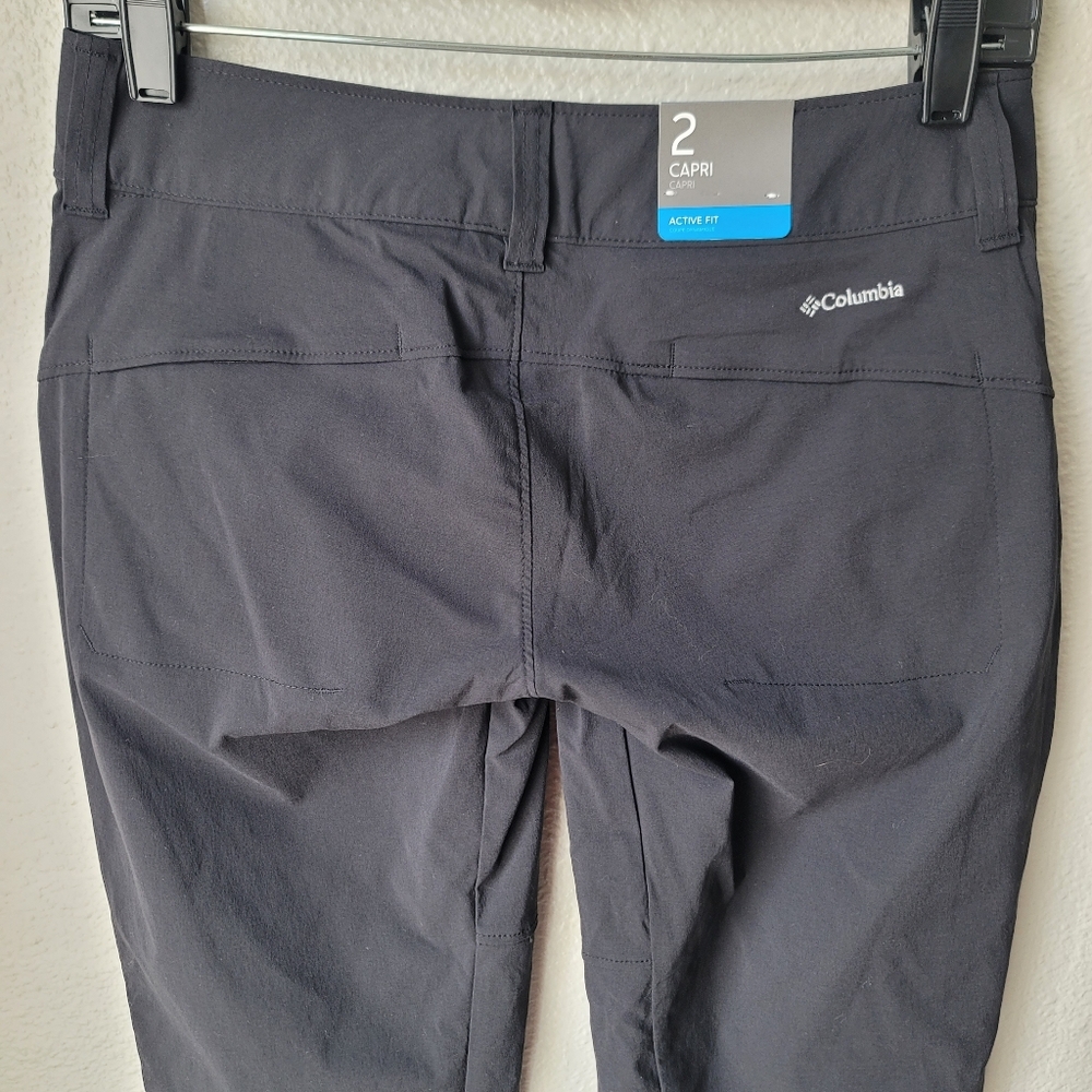 Columbia NWT Saturday Trail II Knee Capri Pant Size 2 Color Black - Picture 7 of 12